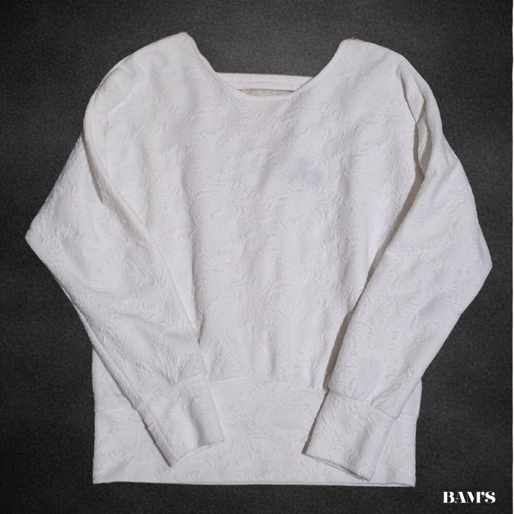 Daytrip for The Buckle‎ White Textured Dolman Top | Size Small | Soft Pullover
